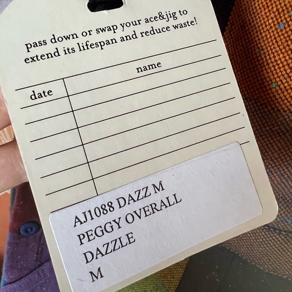 Ace & Jig Peggy Overall Dazzle M NWT - Picture 5 of 12